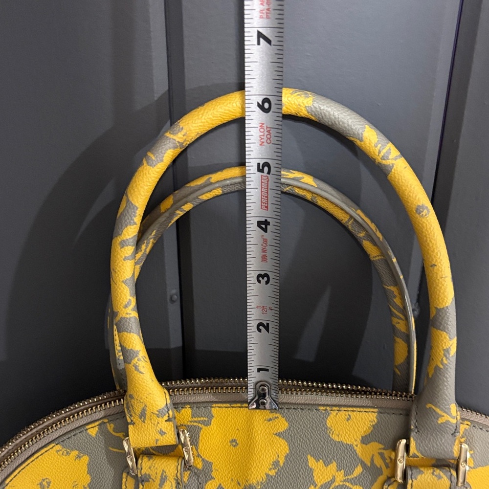 Tory Burch Yellow Dome Floral Satchel - Picture 13 of 16